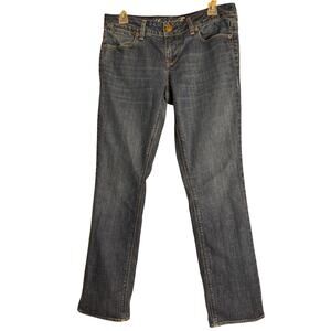 American Eagle Women's 77 Straight Jeans Distressed Wash. Size 6 Short